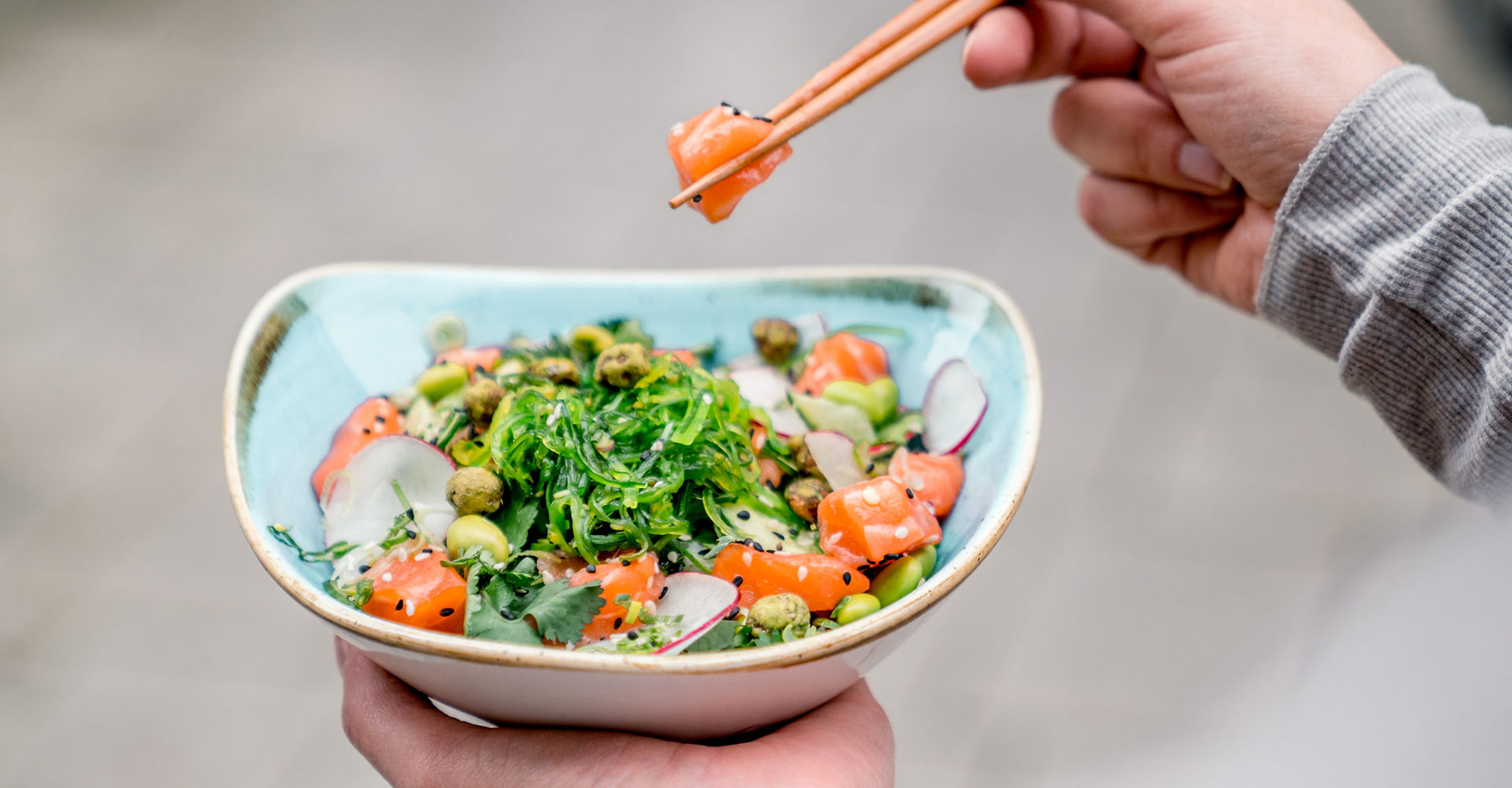 Fishbowl Salmon Seaweed